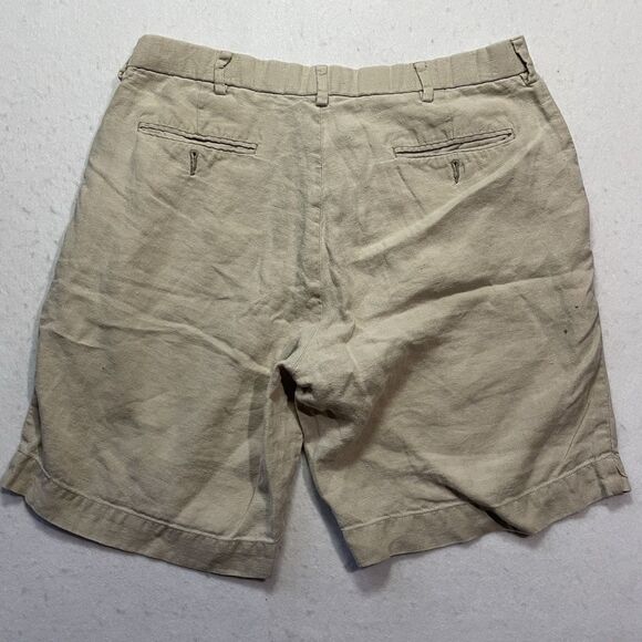 Vintage Ralph Lauren Linen Shorts Size 34 - Picture 2 of 6